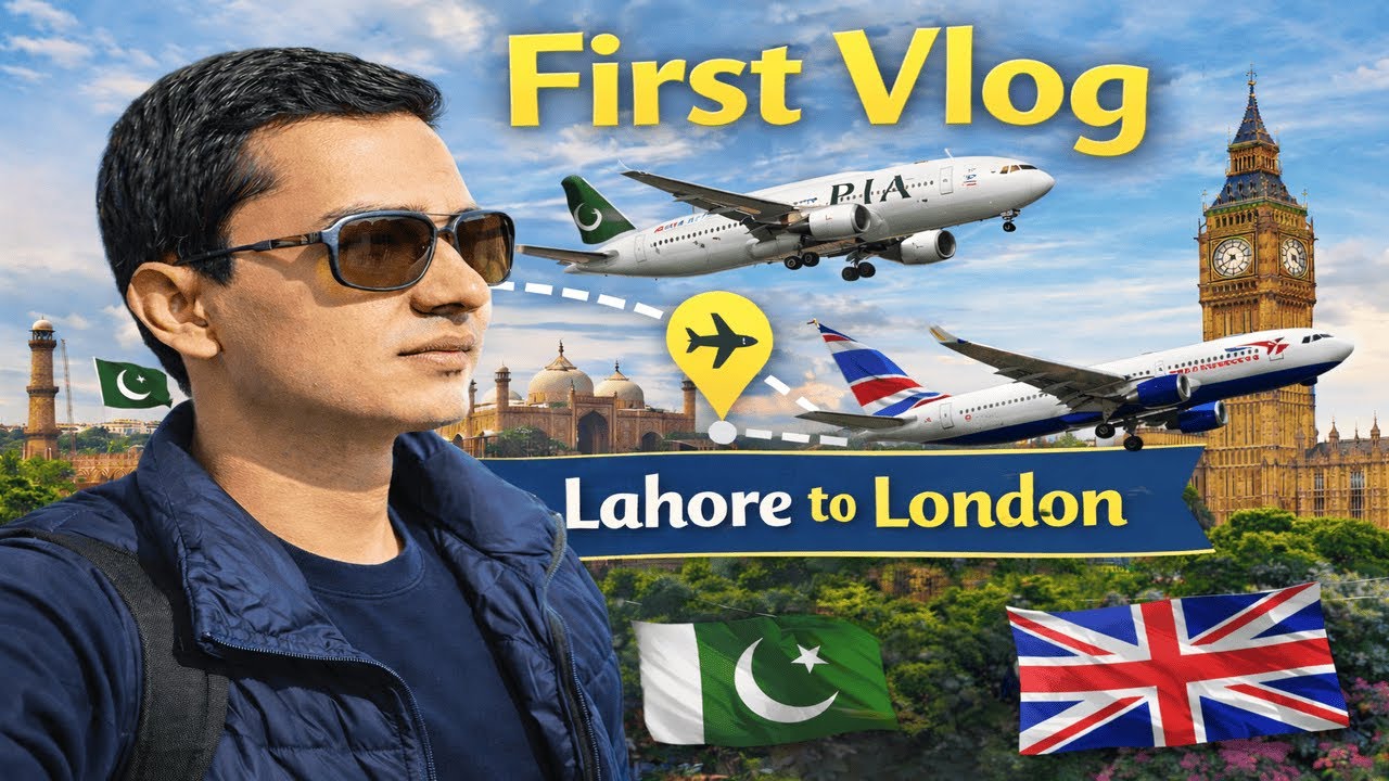My First Vlog 😄|✈️ Lahore to London 🇵🇰🇬🇧