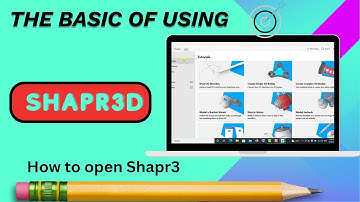 មេរៀនទី១ ការបើកកម្មវិធី | How to open Shapr3 [Speak Khmer]