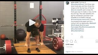 Pete Rubish Is Switching To Hook Grip After Missing A 400 KG Deadlift!!!