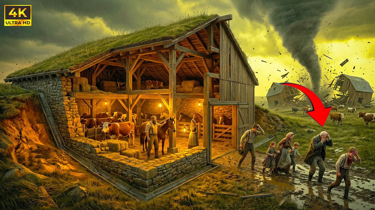 He Dug His Barn Into the Hill and the Ranchers Called Him Lazy — Then the Tornado Season Started