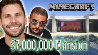 architect builds drakes 7000000 mansion in minecraft