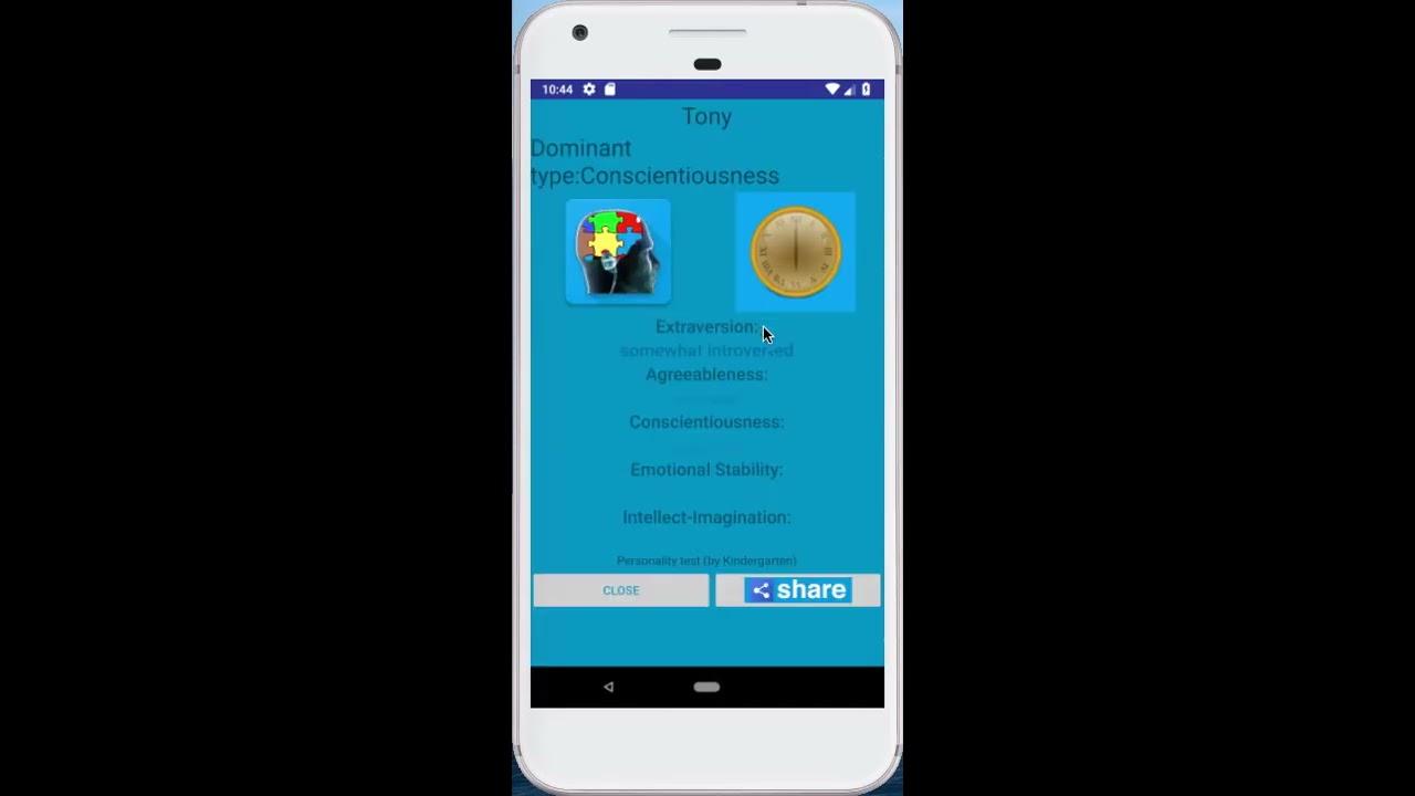 Personality Test Android App YouTube