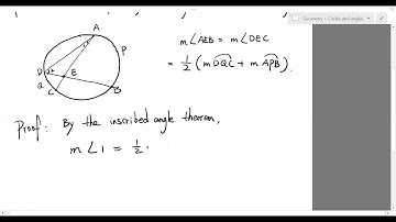 The Two Chord Angle Theorem, Euclidean Geometry, Angles and Circles, Part 3