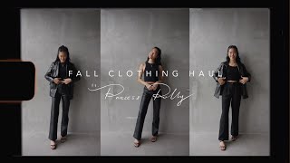 FALL CLOTHING HAUL | capsule wardrobe basics \& staples! ft. Princess Polly