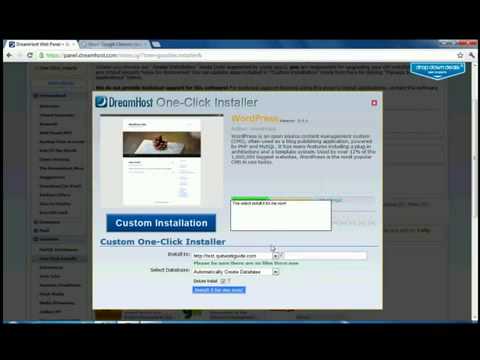 First time installation of WordPress using DreamHost youtube original [WITH PROMO COUPON]