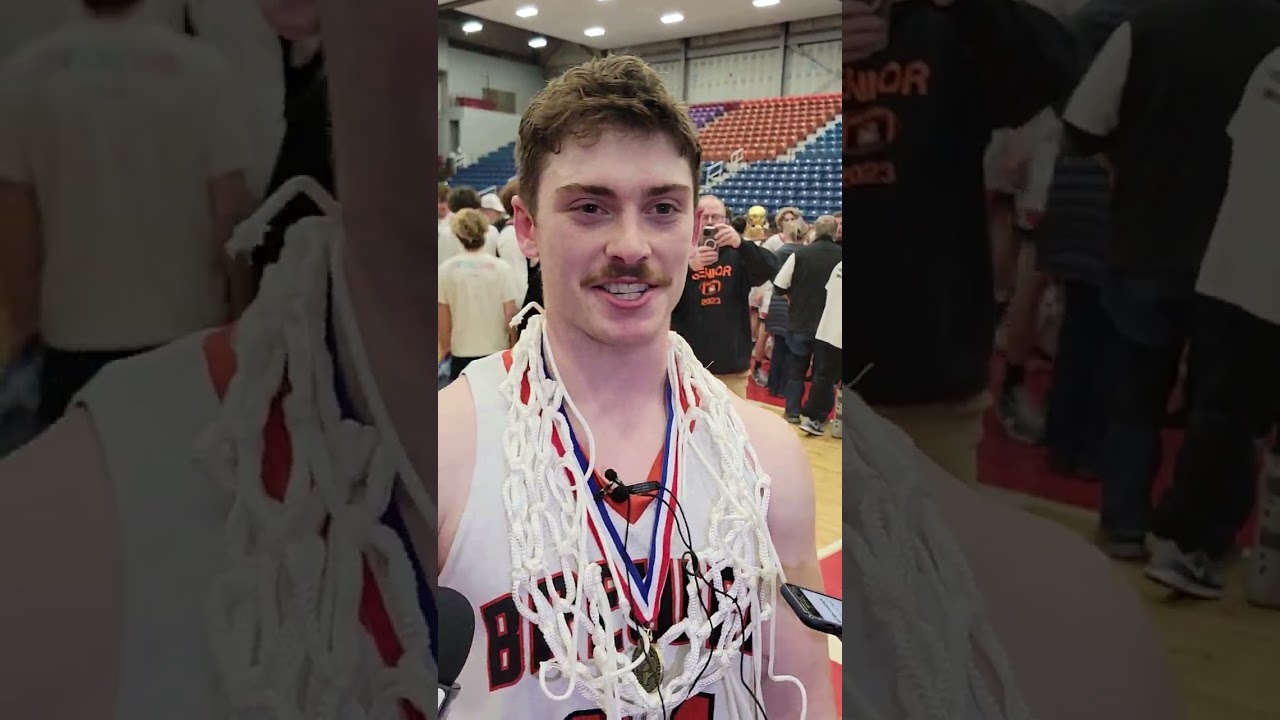 Cam Hughes postgame after Brewer boys win their first state title #tourney2023 #basketball