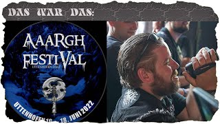 Das war das Aaargh Festival 2022 [Tag 1]