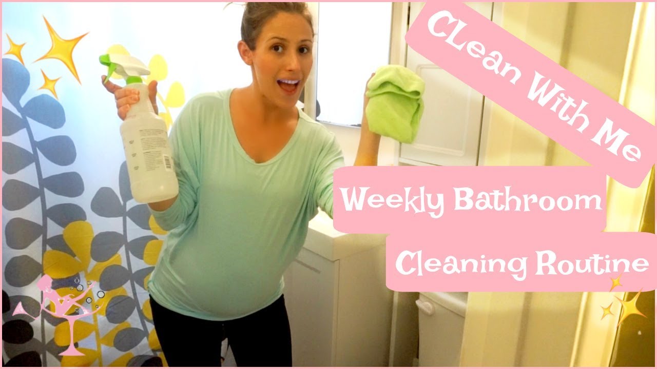 Clean with me || Weekly Bathroom Cleaning Routine