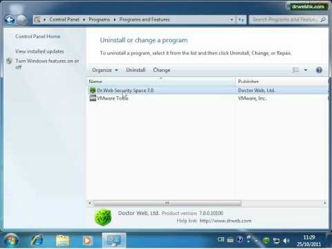 Uninstallation Guide - Dr.Web Security Space 7.0 for Windows [DRWEBHK.COM]