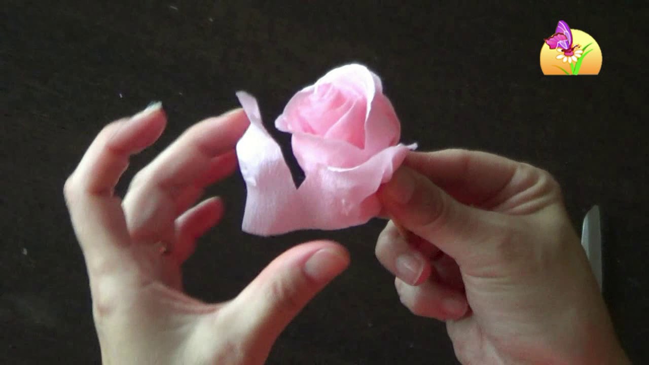 Rosa carta crespa  | Mammaebambini.it