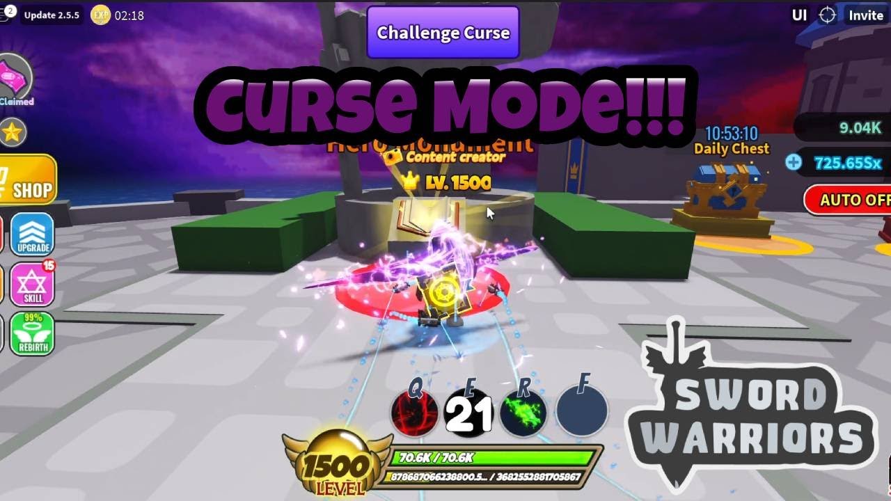 Sword Warriors Roblox Curse Mode!!!! - YouTube