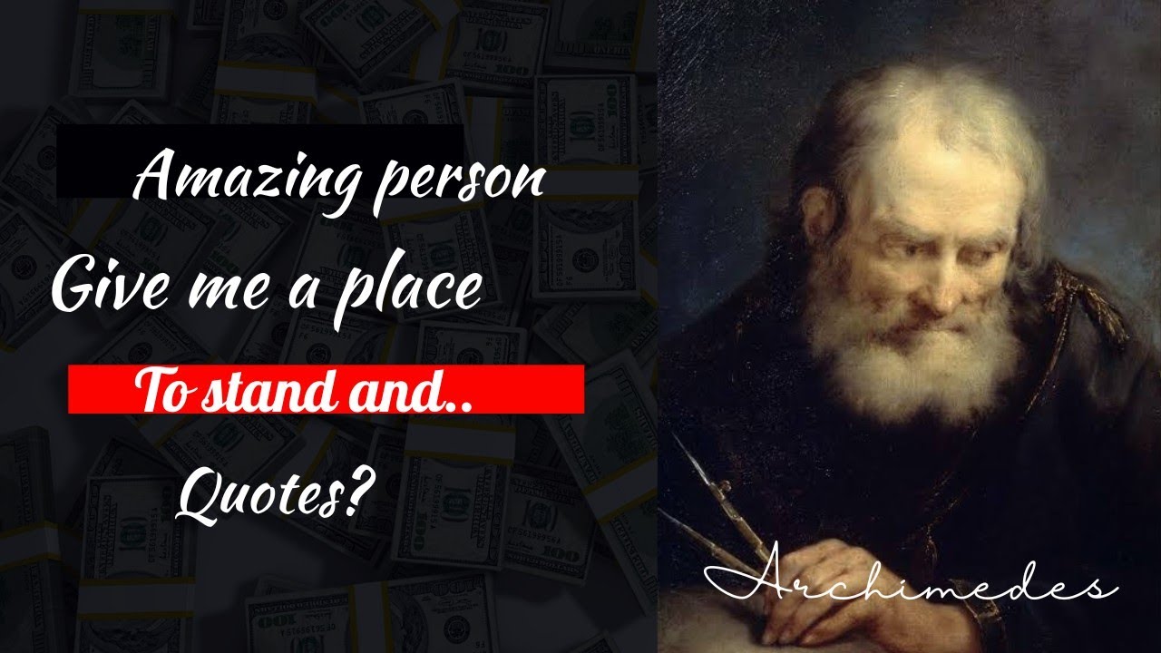 Archimedes amazing quotes||America famous person Archimedes||JOHNNY BOOK