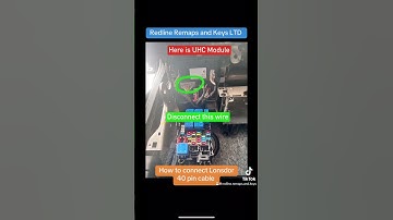 How to connect Lonsdor Renault/Nissan 40 pin cable Clio/Meganne 2021