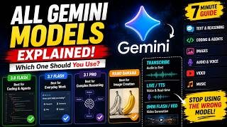 All Gemini Models Explained in 7 Minutes — Which One Should You Use