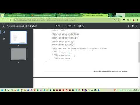 Chapter 7 IsNullOrEmpty programming examples