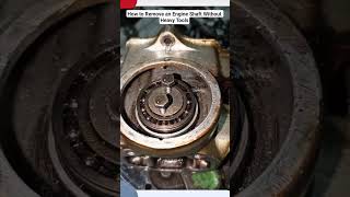 How to Remove an Engine Shaft Without Heavy Tools #mechanic #shorts