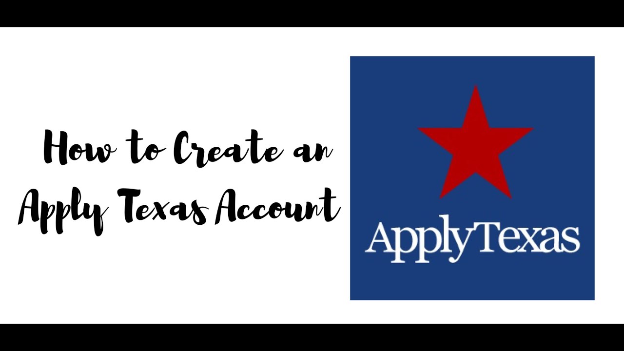 How to Create an Apply Texas Account (Ep. 1) YouTube