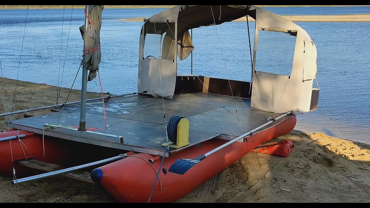 Устройство и разборка катамарана - YouTube