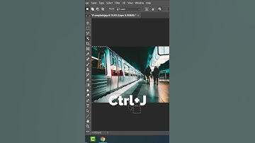 How to Move Standing Train with the Help of Radial Blur in Photoshop #shorts #photoshop