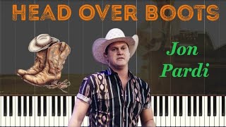 Jon Pardi - Head Over Boots (Piano Tutorial)