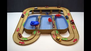 DIY Magic track with magic cars out of cardboard