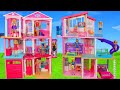 Barbie Dolls: All Dreamhouse Dollhouses w/ Kitchen & Bedroom Toys Doll Play for Kids