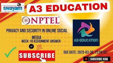 NPTEL Privacy and Security in Online Social Media Week 10 Assignment Answers Solution Quiz | 2025