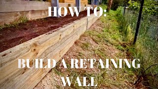 How to build a timber retaining wall: Step by step guide