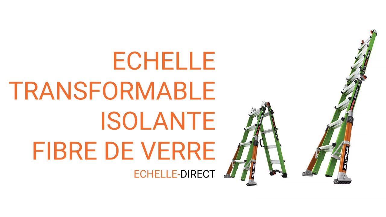 Echelle convertible isolante en fibre de verre | echelle-direct