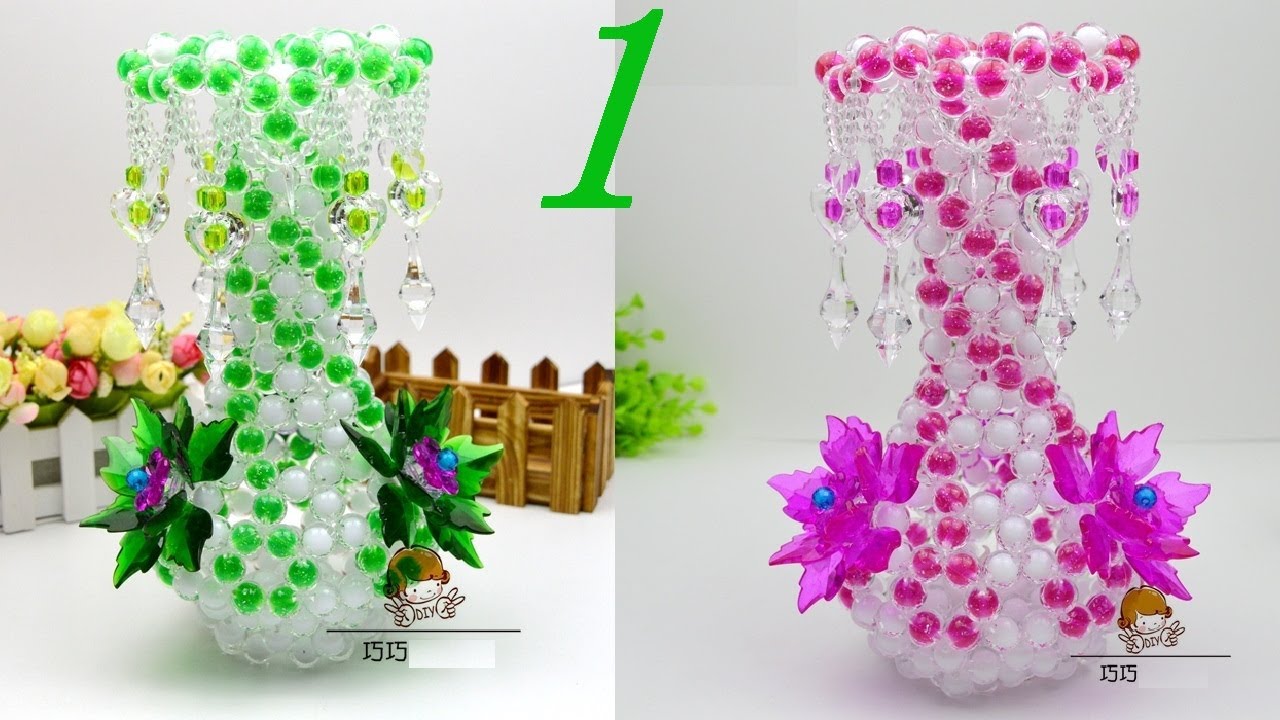 水晶串珠 趣味小物 花瓶(款式3) 1/3