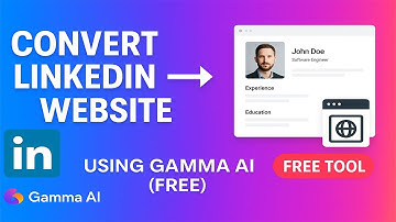 Convert LinkedIn Profile into a Personal Portfolio Website 2025 | Gamma AI Free Tool
