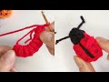 かわいいかぎ編みのてんとう虫の作り方 Cute Crochet Ladybug Pattern