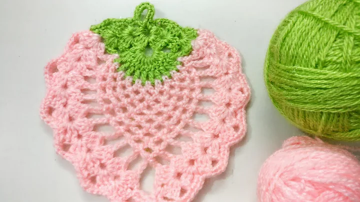 Fun and Easy Crochet Strawberry Pot Holder and Table Mat