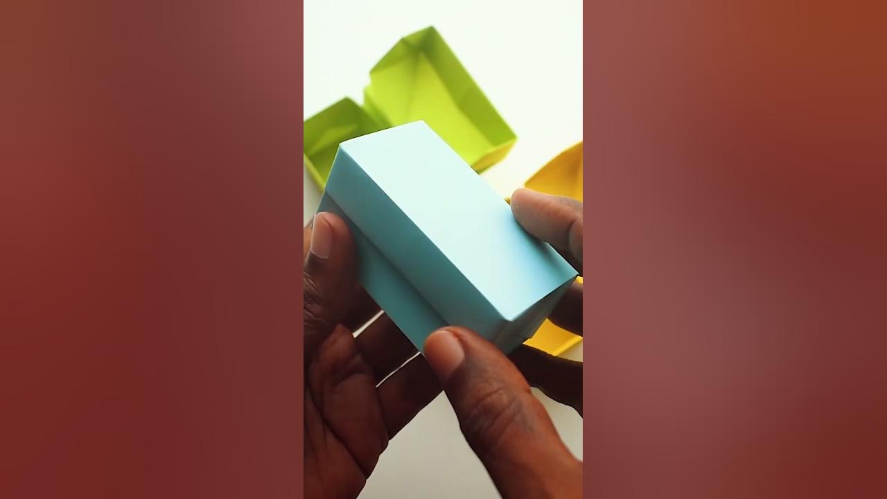 DIY Rectangular Box | Paper BOX with LID and No Glue | Easy Origami Paper Craft | DIY