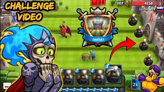 Attacking Opponents Castle With Only 💣 Bomb cards! CASTLE CRUSH  screenshot 5