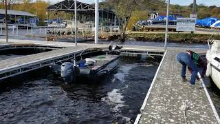 Windy docking