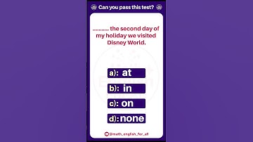 Preposition Quiz | English grammar quiz | #english #englishgrammar #englishquiz