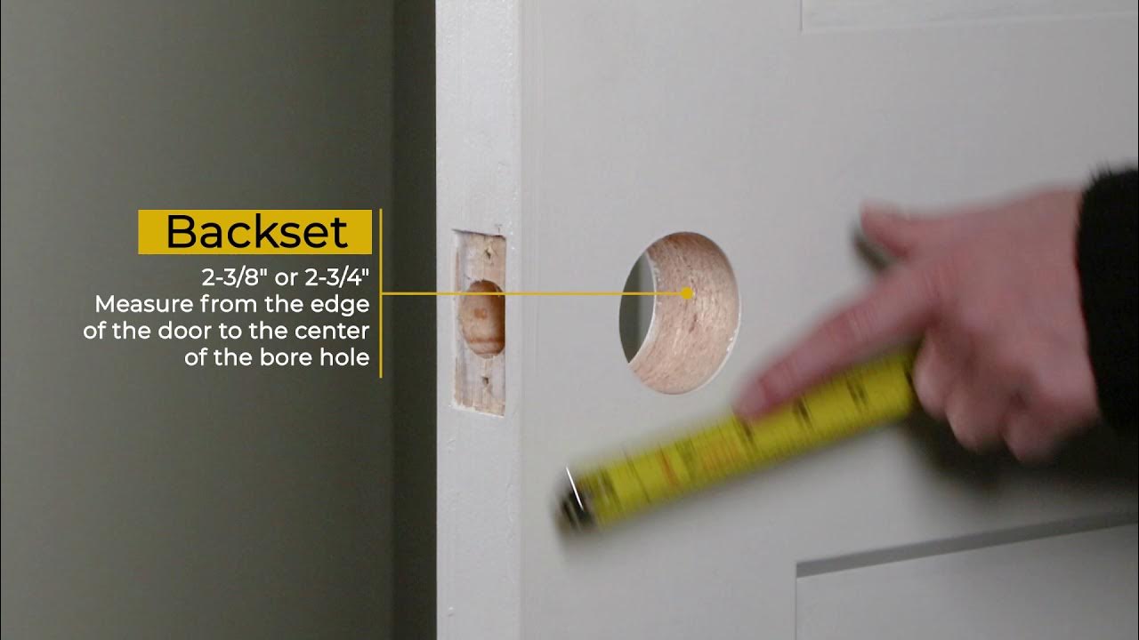 How to Measure Door Backset & Thickness YouTube