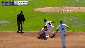 COL@CHC: Cubs turn a strike-