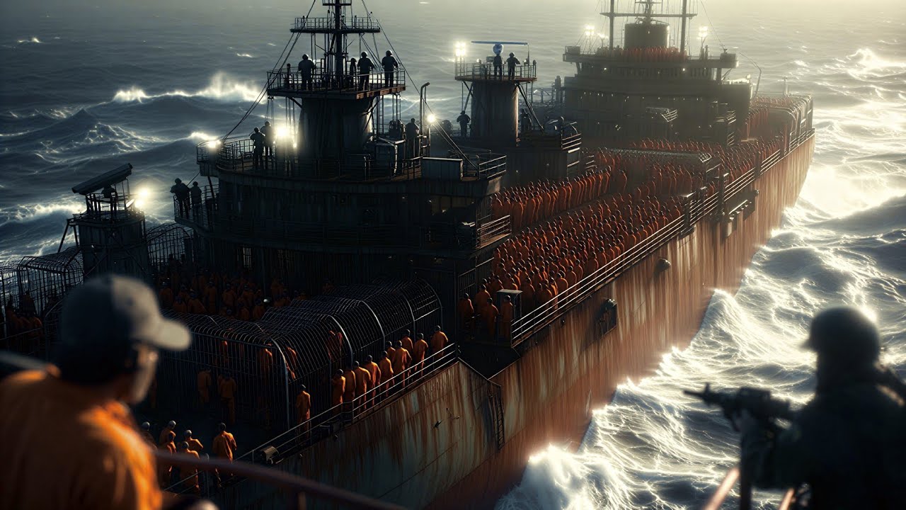 “The World’s Most Wanted Criminals Locked Inside a Floating Prison | Movie Explained”
