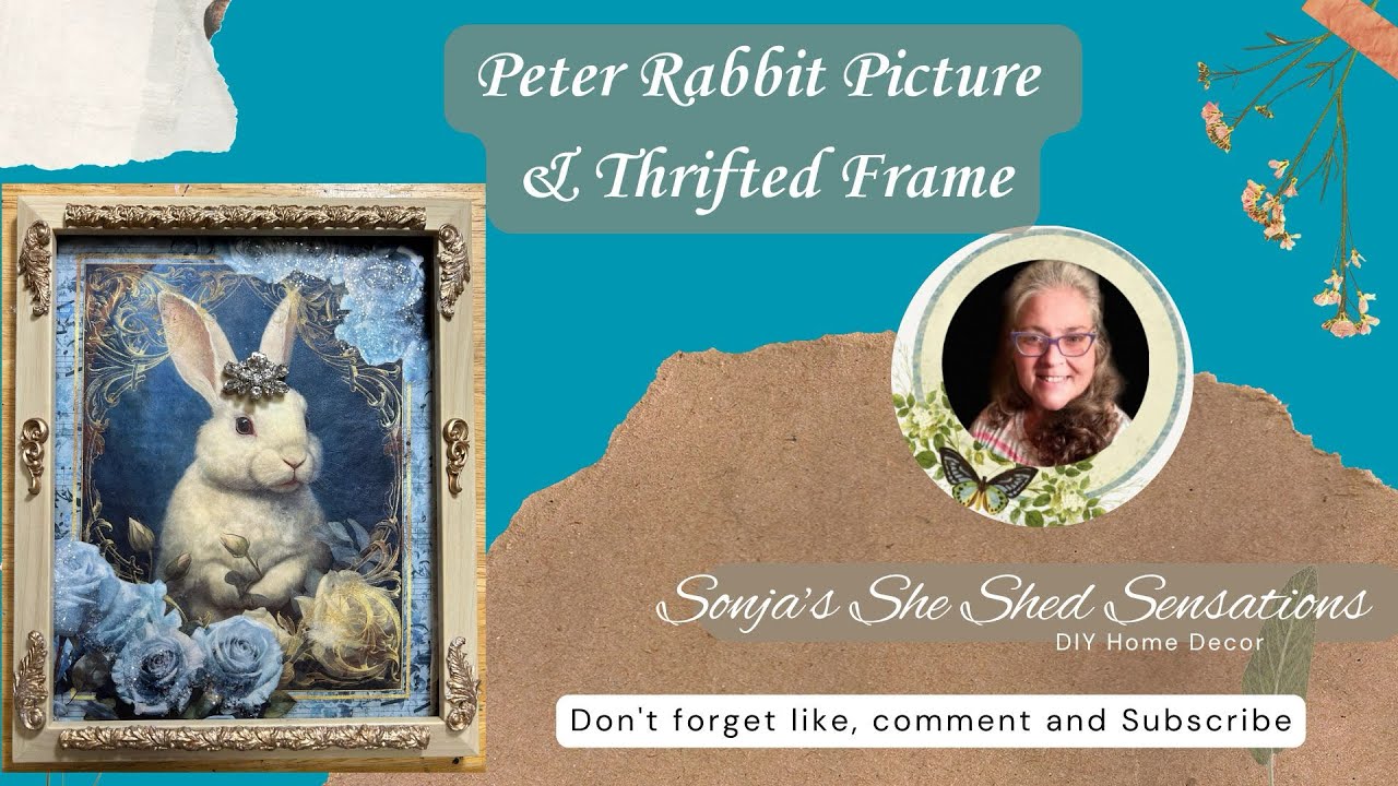 Rabbit Rice Paper with Thrifted Picture Frame - YouTube