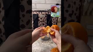 Does anyone peel their cuties like this? #lunch #healthylifestyle #health #healthyfood