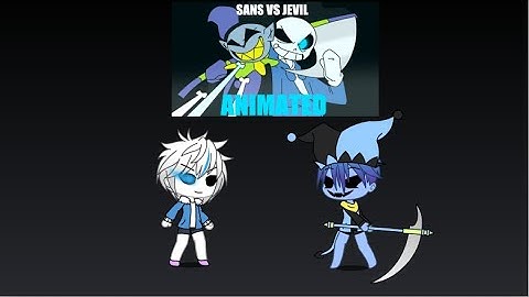 Undertale react to Sans vs Jevil: Gacha life