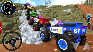 Impossible Ramp Police Racing Car - Extreme Monster Truck Offroad Video game #5 - Android gameplay screenshot 2
