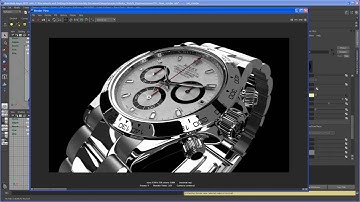 Modeling tutorial in Maya - ROLEX DAYTONA watch - Part 57: final render