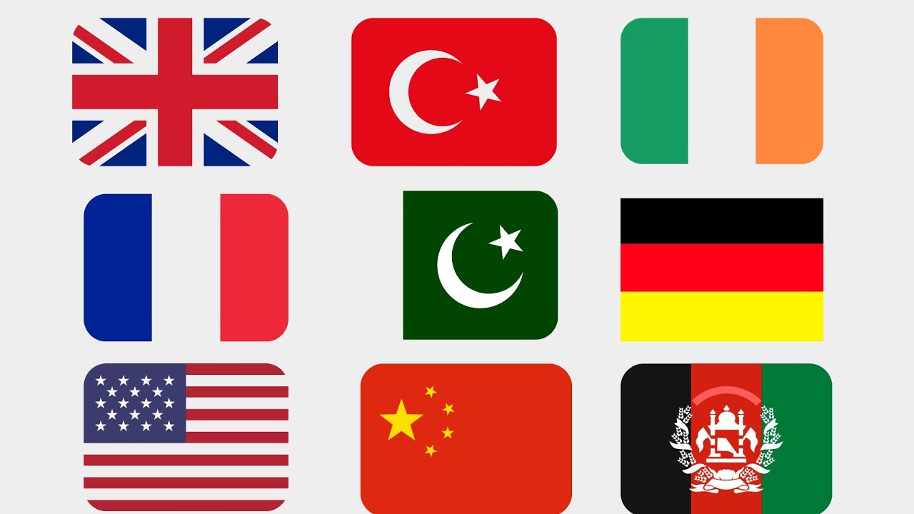 flags and countries name|| national symbols of all countries - YouTube