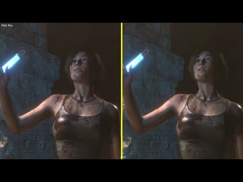 Rise Of The Tomb Raider PS4 Vs PS4 Pro 4K Graphics Comparison (New Scenes)