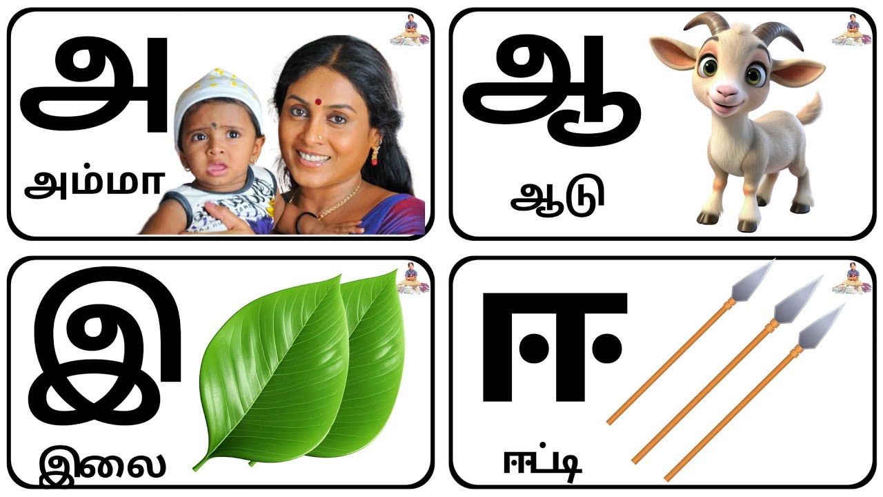 உயிர் எழுத்துகள் | தமிழ் | Learn Tamil Letters | அ ஆ இ ஈ வரிசை - YouTube