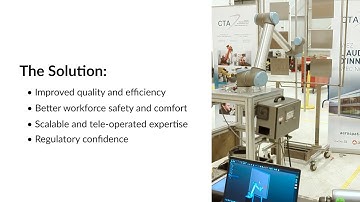 Robot teleoperation for industrial painting with the Inverse3 + UR10 | Haply Robotics and the CTA