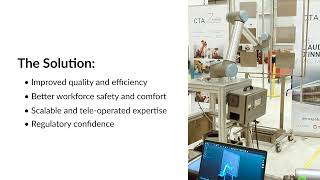 Robot teleoperation for industrial painting with the Inverse3 + UR10 | Haply Robotics and the CTA
